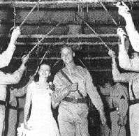 WWII Kilroy Was Here Marianna Bride and Groom