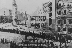 GERMANS SURRENDER AT STALINGRAD