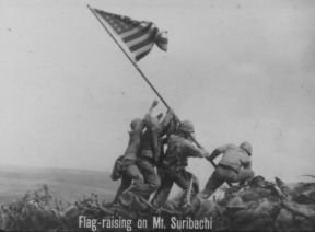 FLAG-RAISING ON MT. SURIBACHI